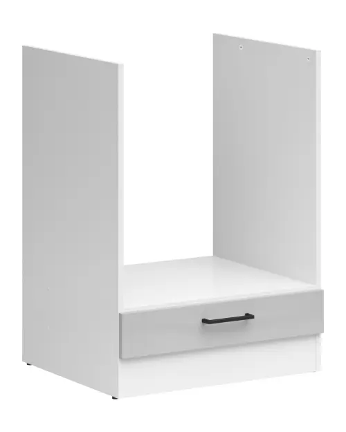 Mueble de cocina para horno encastrable Junona Line 60 cm gris claro brillo