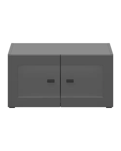 Vitrina System 64 con 2 puertas grafito