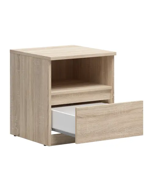 Mesita de noche Tetrix 45 cm con cajón roble sonoma