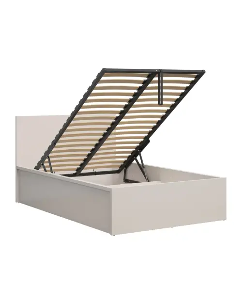 Cama Tetrix 120x200 con somier y contenedor cachemir