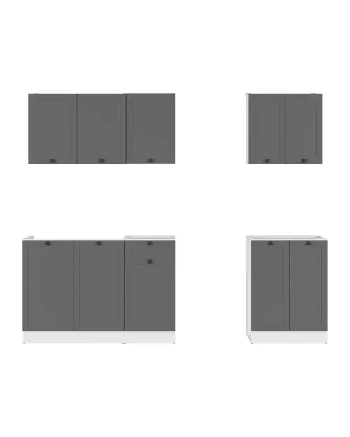 Zestaw kuchenny Junona Line A 180 cm grafit bez blatu