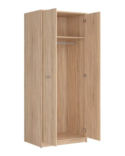 Armario de dos puertas Nepo Plus 80 cm roble sonoma