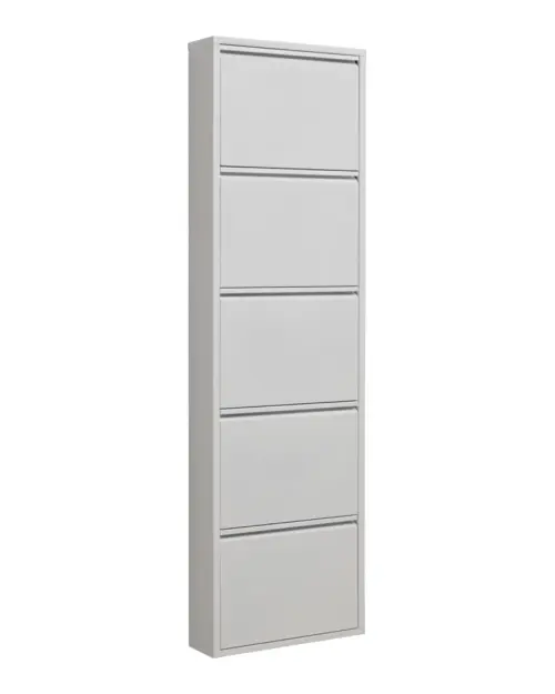 Zapatero Fly de cinco puertas blanco