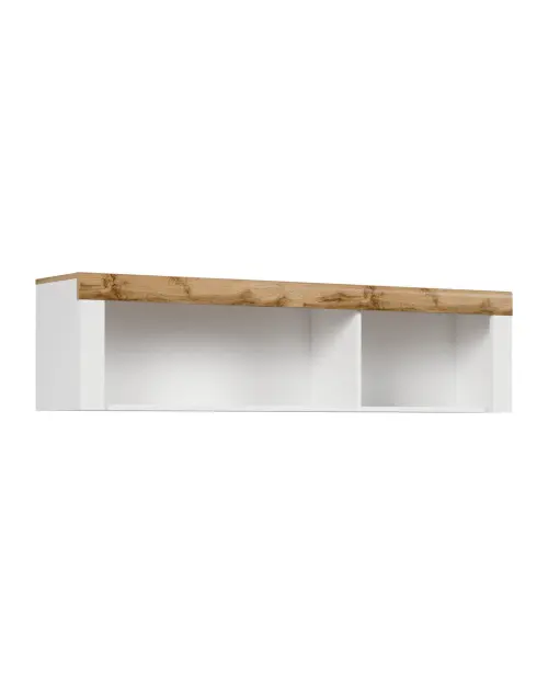 Armario de pared Holten 156 cm abierto blanco