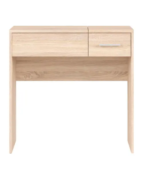 Tocador Nepo Plus 80 cm con cajón, compartimento y espejo roble sonoma