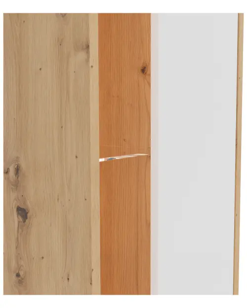 Estantería Gap 47 cm con puertas y 3 estantes roble artisan/blanco