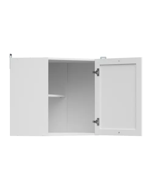 Armario de cocina superior Junona Line 60 cm de esquina izquierdo/derecho blanco