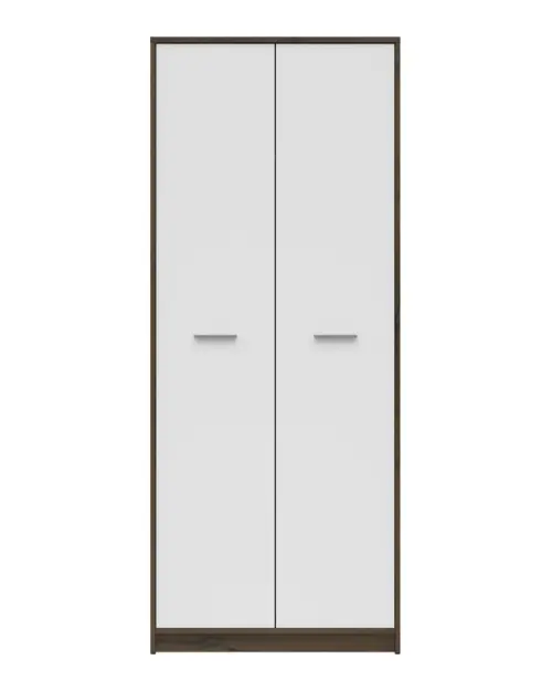 Armario de dos puertas Nepo Plus 80 cm roble noble/blanco
