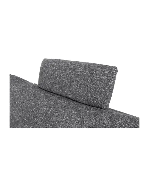 Sofá rinconera universal Twist New desplegable con arcón gris