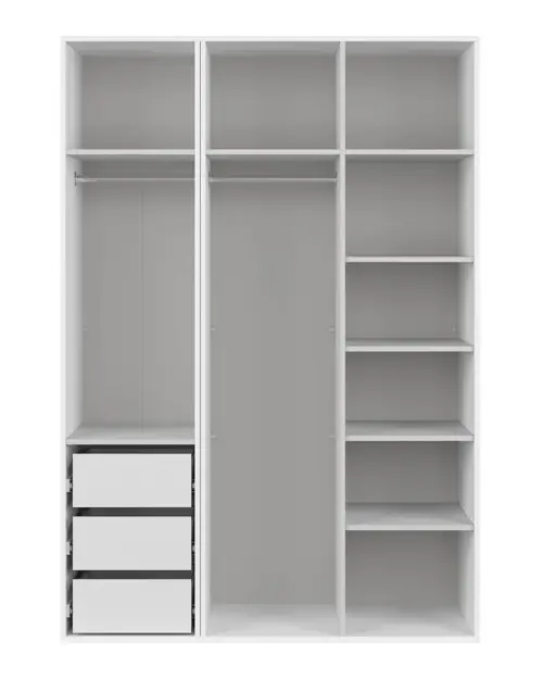 Szafa modułowa Flex 150 cm z drzwiami biała