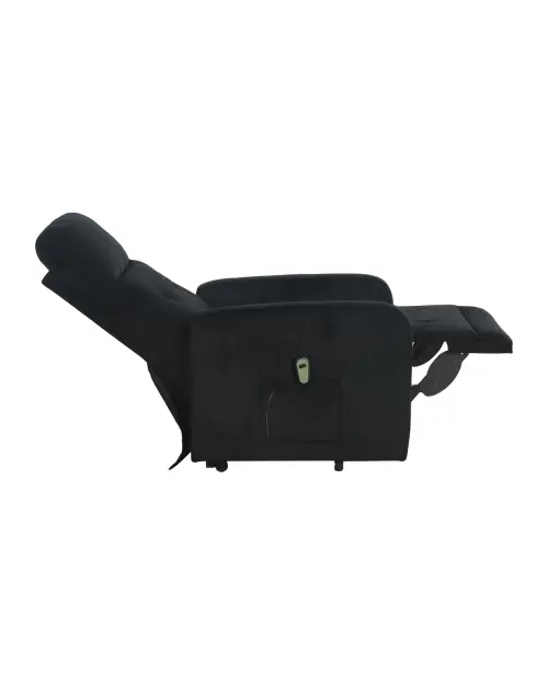 Traditional Grand armchair with relax function black