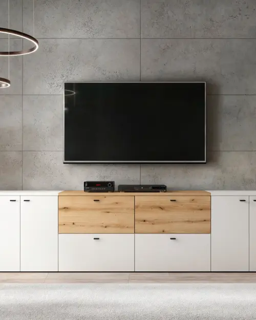 Armario System 64 de una puerta roble coast evoke