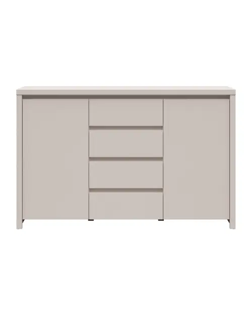 Cómoda Kaspian 144 cm con 2 puertas y 4 cajones cachemira