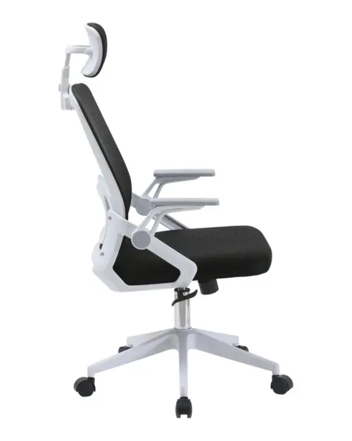 Silla giratoria Born negro-blanco