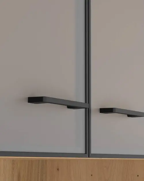 Estantería Space Office con 2 puertas y 3 estantes roble artisan