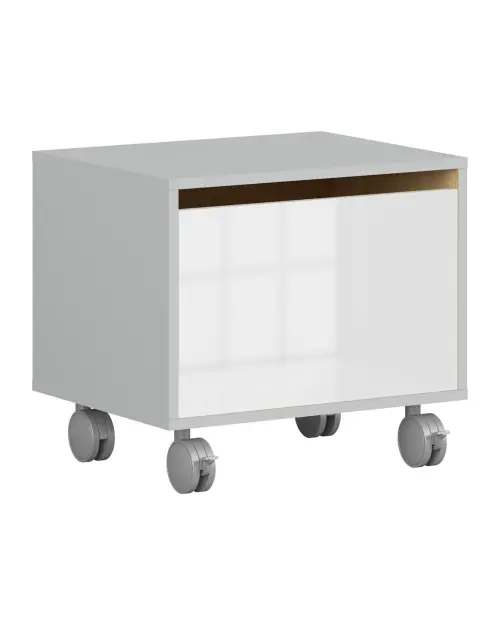 Cajonera Nandu 50 cm con compartimento gris claro