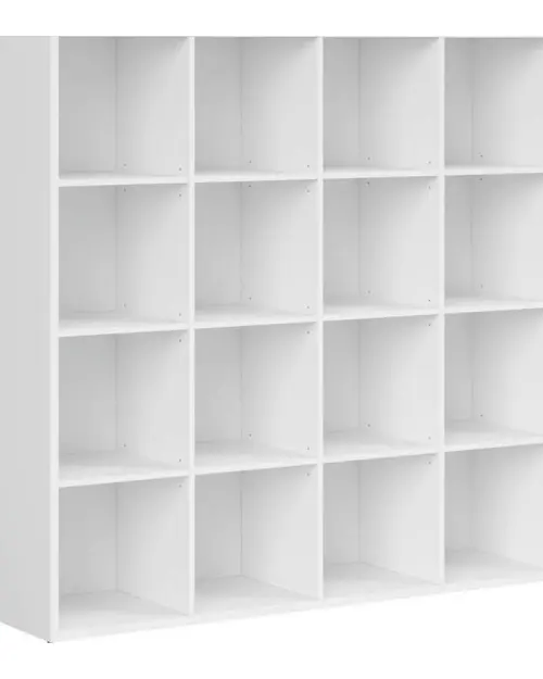 Estantería Nepo Plus 151 cm con 16 estantes blanco