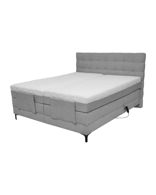 Cama continental Falcon 160x200 con regulación eléctrica gris