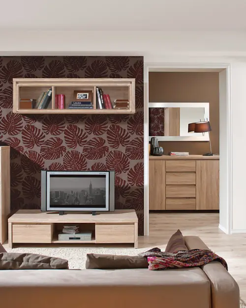 Armario Kaspian 105 cm de cuatro puertas roble sonoma