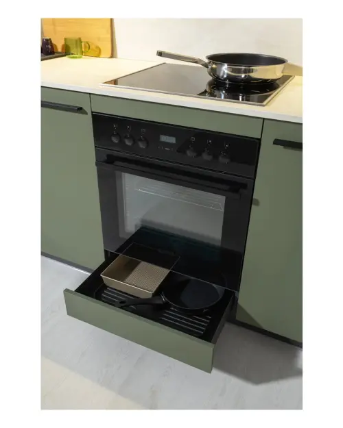 Conjunto de cocina Milino Small 210 cm verde con encimera