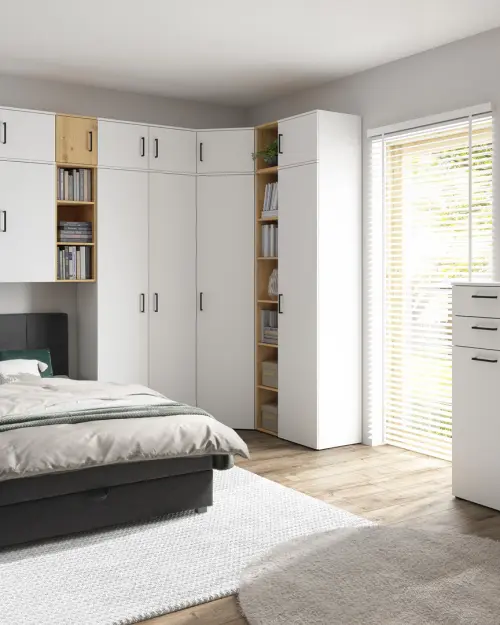 Estantería MultiDo 30 cm con puertas atelier claro