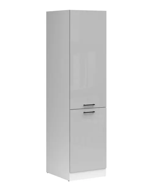 Mueble bajo de cocina Junona Line 50 cm alto derecho gris claro brillo