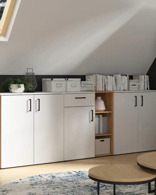 Armario MultiDo 80 cm de dos puertas atelier claro