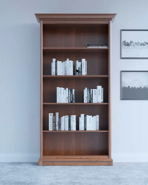 Estantería Kent 110 cm con 4 estantes castaño