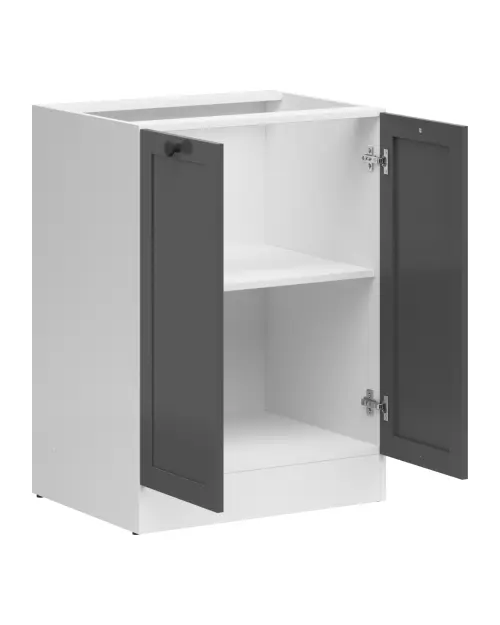 Mueble de cocina bajo Junona Line 60 cm de dos puertas grafito