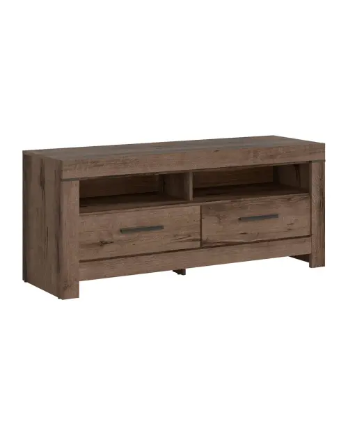 Conjunto Balin vitrina y RTV roble monastery