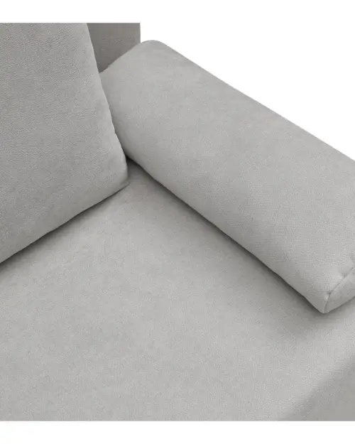 Three-seater sofa Sun with sleeping function and storage grey