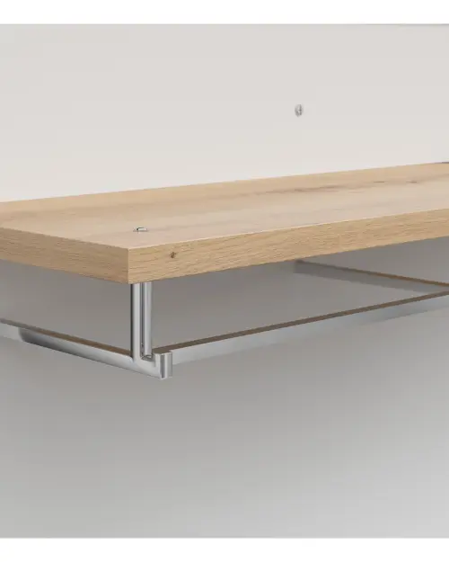 Perchero de pared Yamael para recibidor roble artisan/blanco