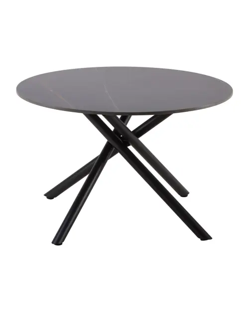 Mesa redonda cerámica Marabella 70 cm negra