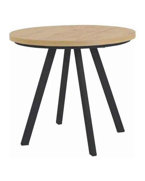 Extendable table Pares artisan oak/black 90-180x90