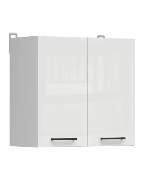 Armario de cocina superior Junona Line 60 cm de dos puertas brillo tiza