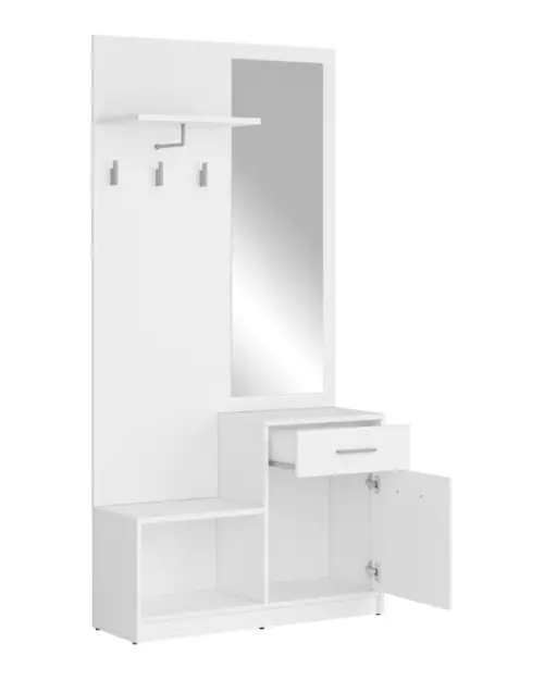 Conjunto de recibidor Nepo Plus 90 cm blanco