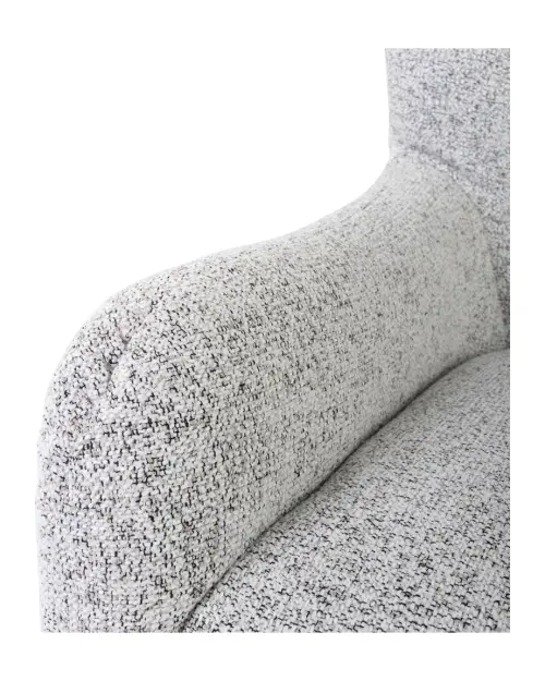 Sillón orejero Casey trenzado beige