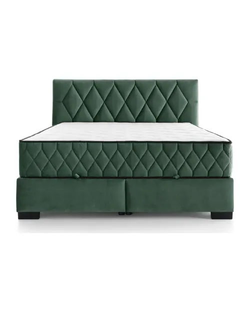 Cama continental Reve 160x200 con contenedor verde