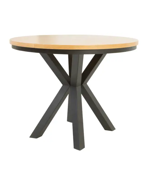 Extendable table Eland 100/150/200x100 natural oak veneer