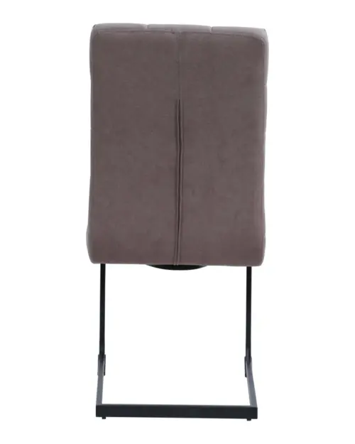 Silla tapizada Maurice marrón