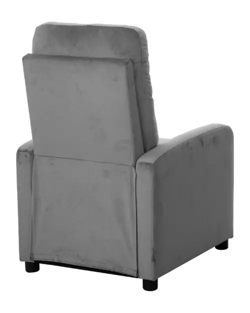 Tradycyjny fotel Monti z funkcją relax szary