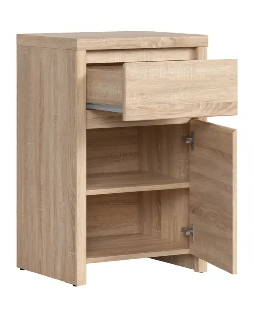 Комод Kaspian 49 см з дверцятами та шухлядою дуб сонома