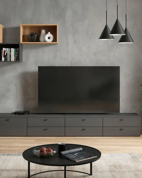 Tablero 130 cm para System 64 grafito