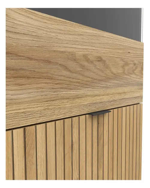 Vitrina Luen 57 cm con 2 puertas roble tegola/roble mauvella