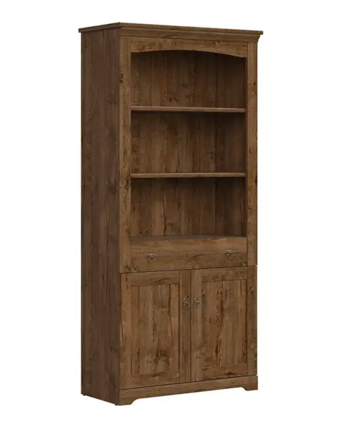 Estantería Patras 93 cm con 2 puertas, cajón y 3 estantes roble april