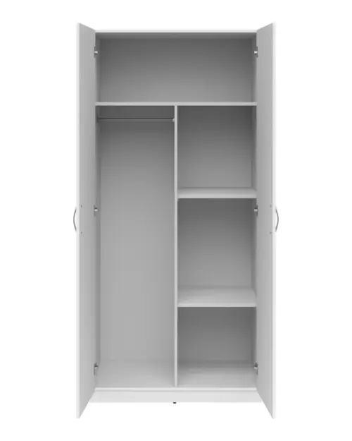 Two-door wardrobe Casao 91 cm white
