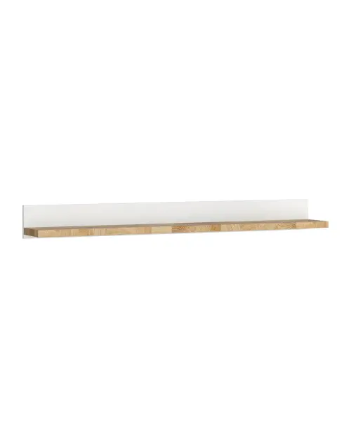 Estante de pared Alameda 147 cm blanco/ roble westminster