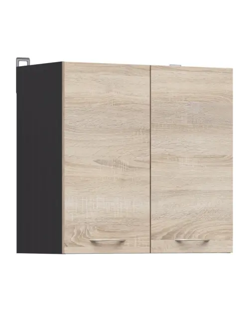 Szafka kuchenna górna Junona Line 60 cm dwudrzwiowa dąb sonoma