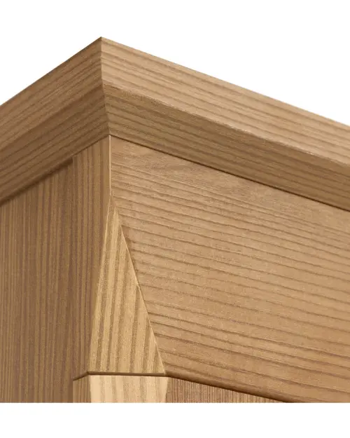 Vitrina Bergen 102 cm con 4 puertas alerce sibiu dorado