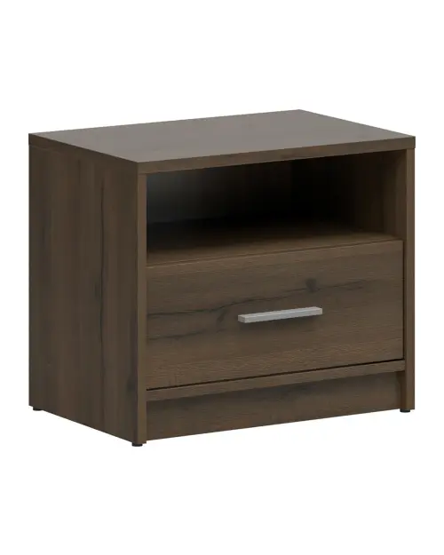 Mesita de noche Nepo Plus 49 cm con cajón roble noble